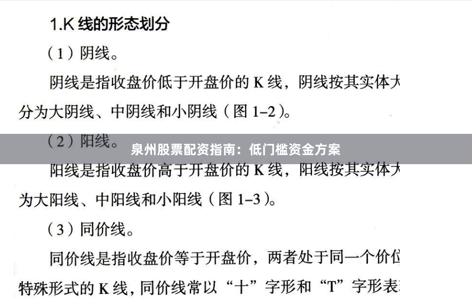 泉州股票配资指南：低门槛资金方案